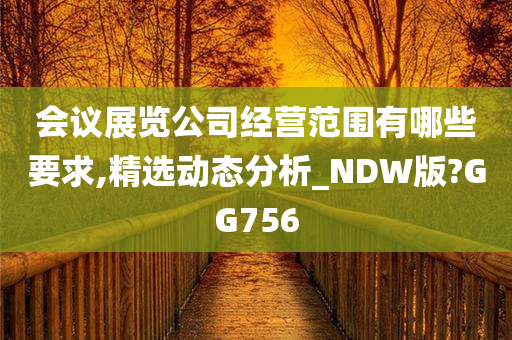 会议展览公司经营范围有哪些要求,精选动态分析_NDW版?GG756