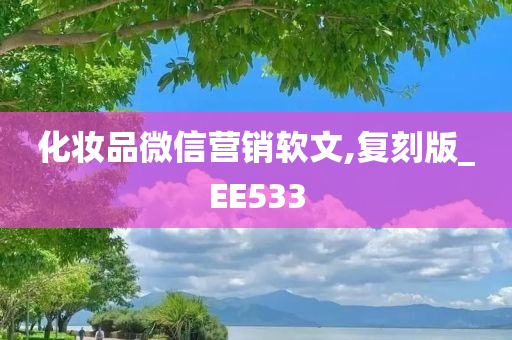 化妆品微信营销软文,复刻版_EE533