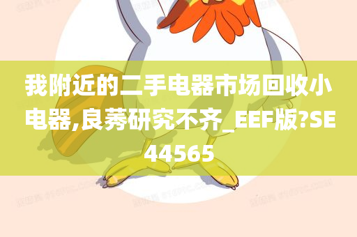 我附近的二手电器市场回收小电器,良莠研究不齐_EEF版?SE44565