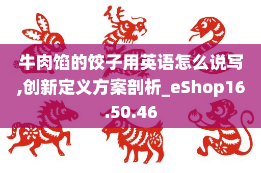 牛肉馅的饺子用英语怎么说写,创新定义方案剖析_eShop16.50.46