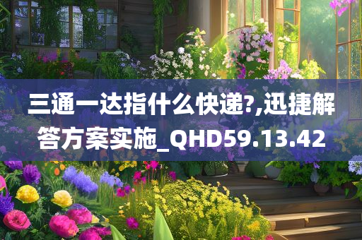 三通一达指什么快递?,迅捷解答方案实施_QHD59.13.42