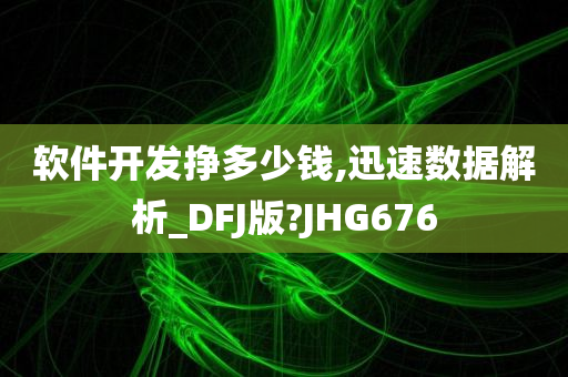 软件开发挣多少钱,迅速数据解析_DFJ版?JHG676