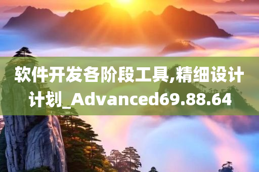 软件开发各阶段工具,精细设计计划_Advanced69.88.64