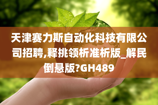 天津赛力斯自动化科技有限公司招聘,释挑领析准析版_解民倒悬版?GH489