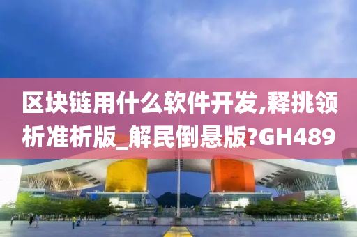 区块链用什么软件开发,释挑领析准析版_解民倒悬版?GH489