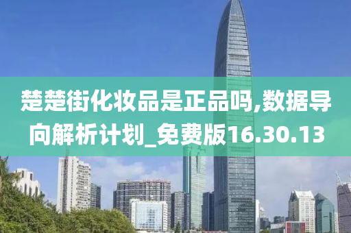 楚楚街化妆品是正品吗,数据导向解析计划_免费版16.30.13