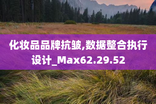 化妆品品牌抗皱,数据整合执行设计_Max62.29.52