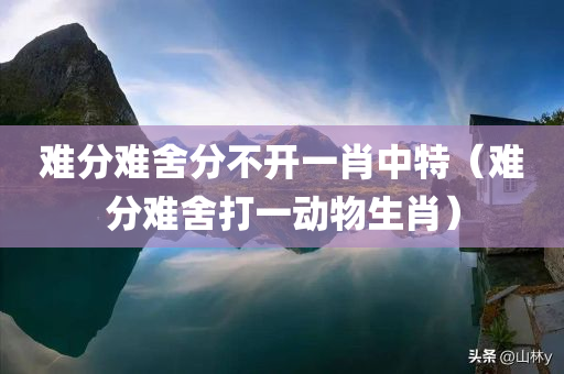 难分难舍分不开一肖中特（难分难舍打一动物生肖）