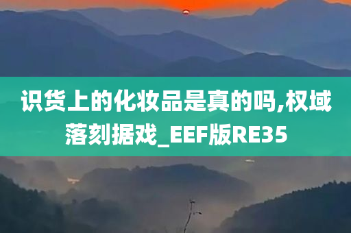 识货上的化妆品是真的吗,权域落刻据戏_EEF版RE35