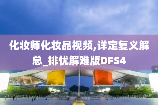 化妆师化妆品视频,详定复义解总_排忧解难版DFS4