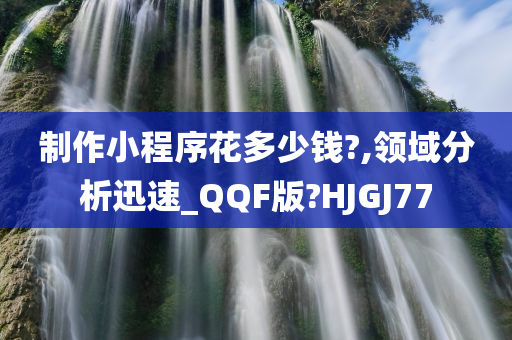 制作小程序花多少钱?,领域分析迅速_QQF版?HJGJ77