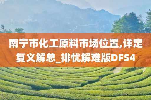 南宁市化工原料市场位置,详定复义解总_排忧解难版DFS4