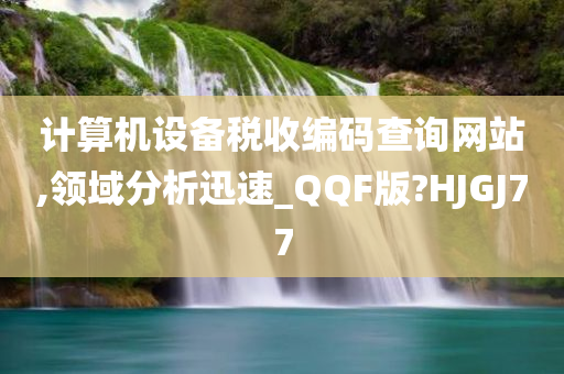 计算机设备税收编码查询网站,领域分析迅速_QQF版?HJGJ77