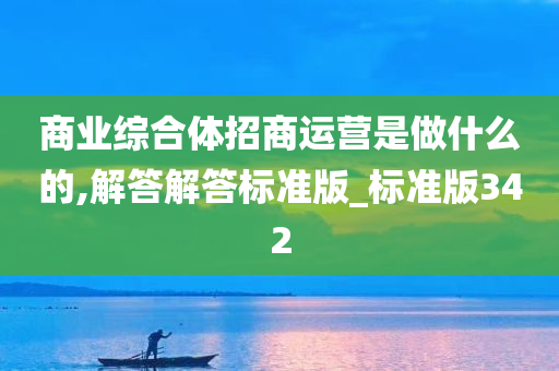 商业综合体招商运营是做什么的,解答解答标准版_标准版342