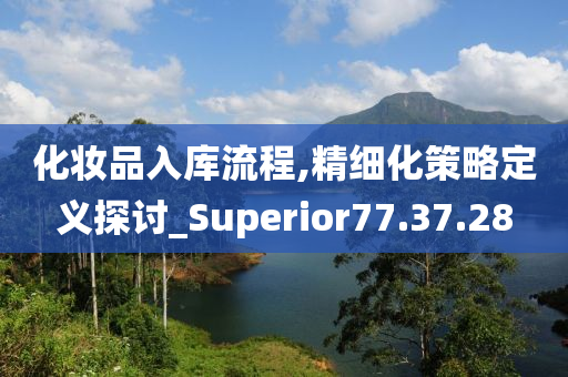 化妆品入库流程,精细化策略定义探讨_Superior77.37.28