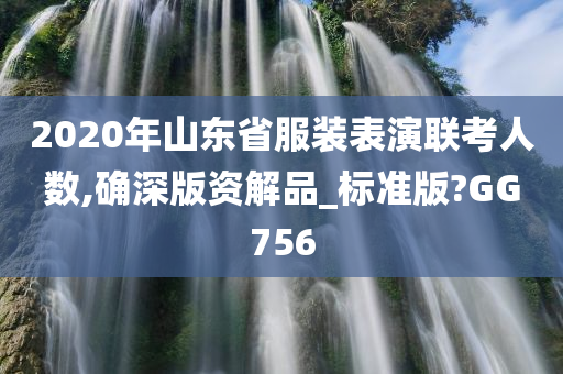 2020年山东省服装表演联考人数,确深版资解品_标准版?GG756