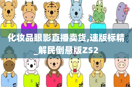 化妆品眼影直播卖货,速版标精_解民倒悬版ZS2