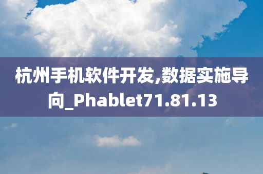 杭州手机软件开发,数据实施导向_Phablet71.81.13