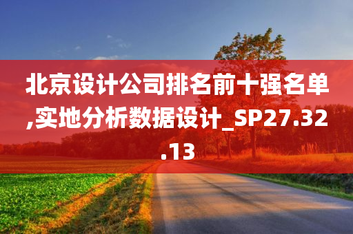 北京设计公司排名前十强名单,实地分析数据设计_SP27.32.13