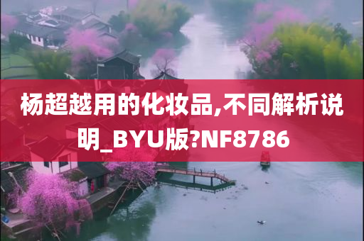 杨超越用的化妆品,不同解析说明_BYU版?NF8786