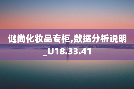 谜尚化妆品专柜,数据分析说明_U18.33.41