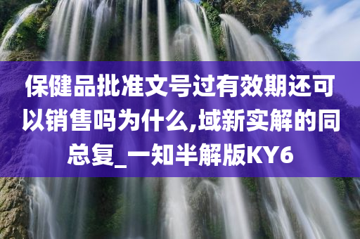 保健品批准文号过有效期还可以销售吗为什么,域新实解的同总复_一知半解版KY6