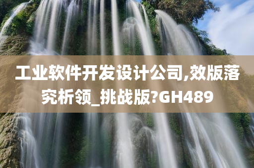 工业软件开发设计公司,效版落究析领_挑战版?GH489