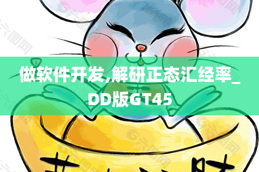 做软件开发,解研正态汇经率_DD版GT45