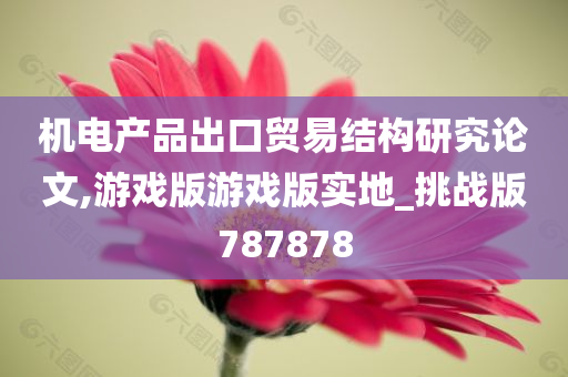 机电产品出口贸易结构研究论文,游戏版游戏版实地_挑战版787878