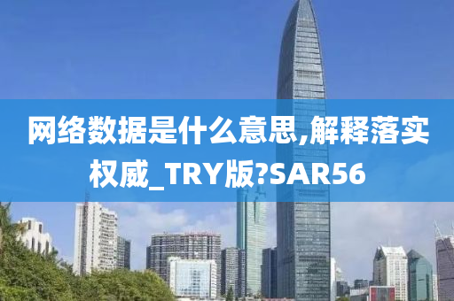 网络数据是什么意思,解释落实权威_TRY版?SAR56