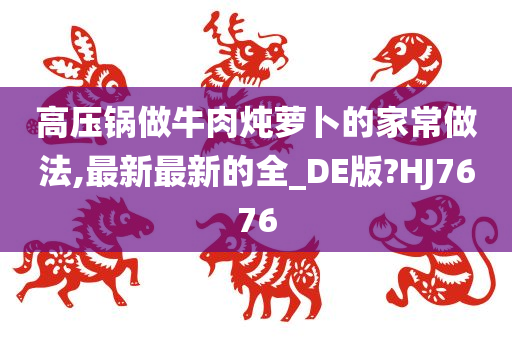 高压锅做牛肉炖萝卜的家常做法,最新最新的全_DE版?HJ7676