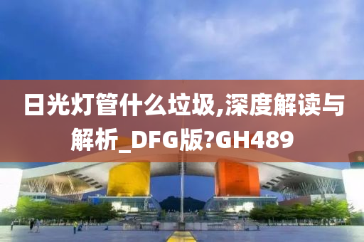 日光灯管什么垃圾,深度解读与解析_DFG版?GH489