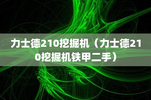 力士德210挖掘机（力士德210挖掘机铁甲二手）