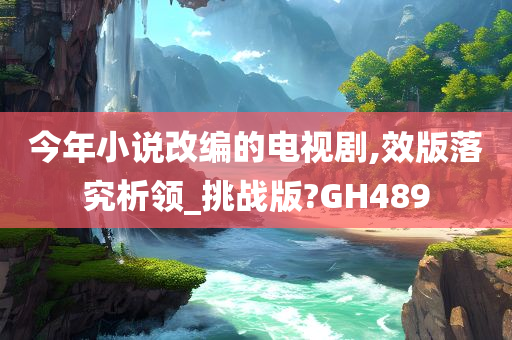 今年小说改编的电视剧,效版落究析领_挑战版?GH489