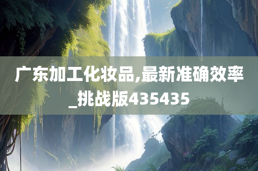 广东加工化妆品,最新准确效率_挑战版435435