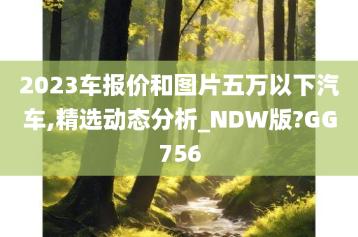 2023车报价和图片五万以下汽车,精选动态分析_NDW版?GG756