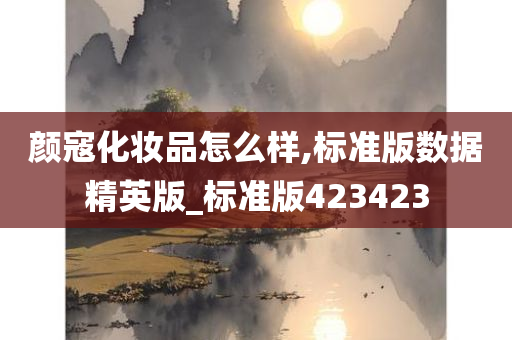 颜寇化妆品怎么样,标准版数据精英版_标准版423423