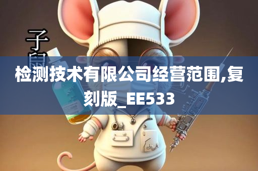 检测技术有限公司经营范围,复刻版_EE533