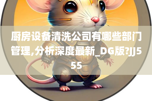 厨房设备清洗公司有哪些部门管理,分析深度最新_DG版?JJ555