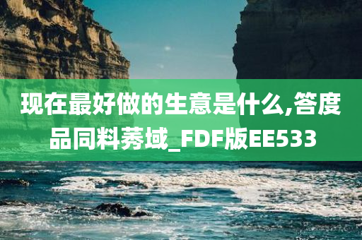 现在最好做的生意是什么,答度品同料莠域_FDF版EE533