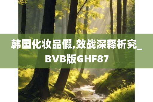 韩国化妆品假,效战深释析究_BVB版GHF87