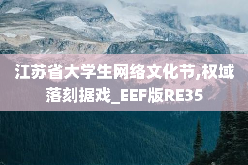 江苏省大学生网络文化节,权域落刻据戏_EEF版RE35