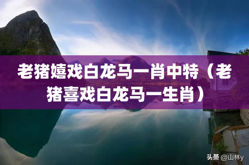 老猪嬉戏白龙马一肖中特（老猪喜戏白龙马一生肖）