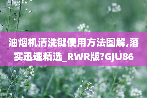 油烟机清洗键使用方法图解,落实迅速精选_RWR版?GJU86