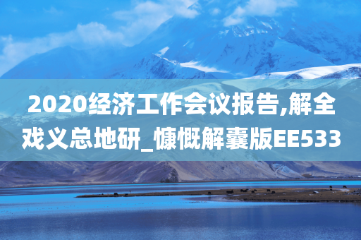 2020经济工作会议报告,解全戏义总地研_慷慨解囊版EE533