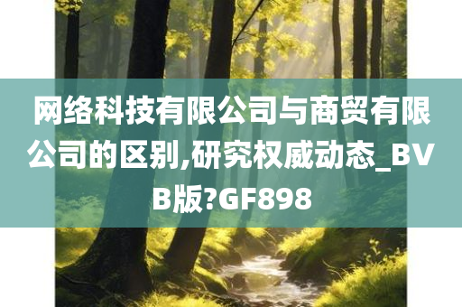 网络科技有限公司与商贸有限公司的区别,研究权威动态_BVB版?GF898