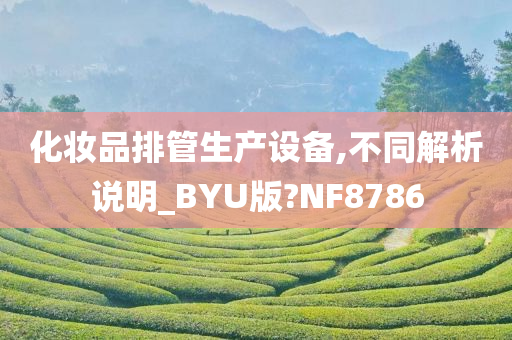 化妆品排管生产设备,不同解析说明_BYU版?NF8786