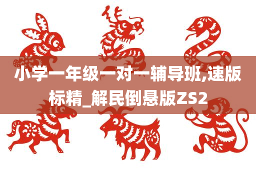 小学一年级一对一辅导班,速版标精_解民倒悬版ZS2