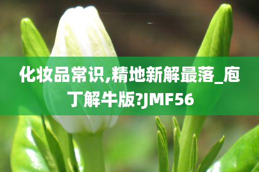 化妆品常识,精地新解最落_庖丁解牛版?JMF56