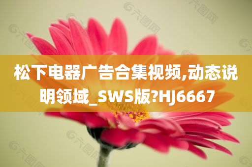 松下电器广告合集视频,动态说明领域_SWS版?HJ6667